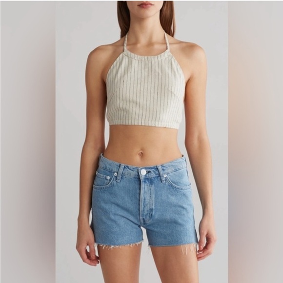 Rag & Bone Zoe stripe crop top - Picture 1 of 10